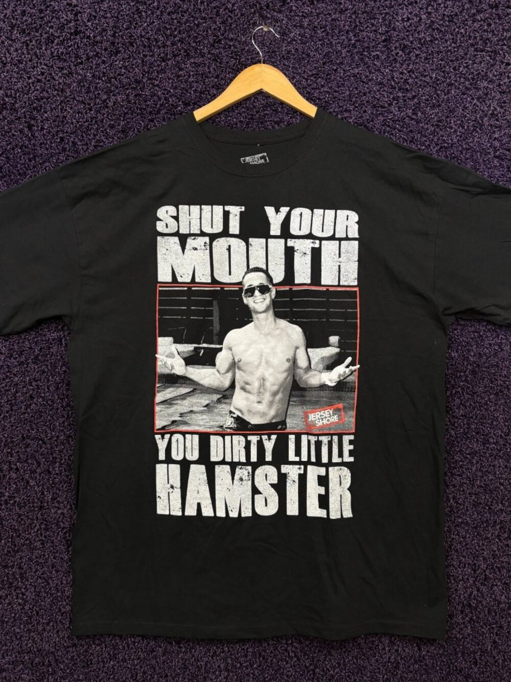 Shut Yo Mouth U Dirty Little Hamster Jersey Shore T-Shirt 2X